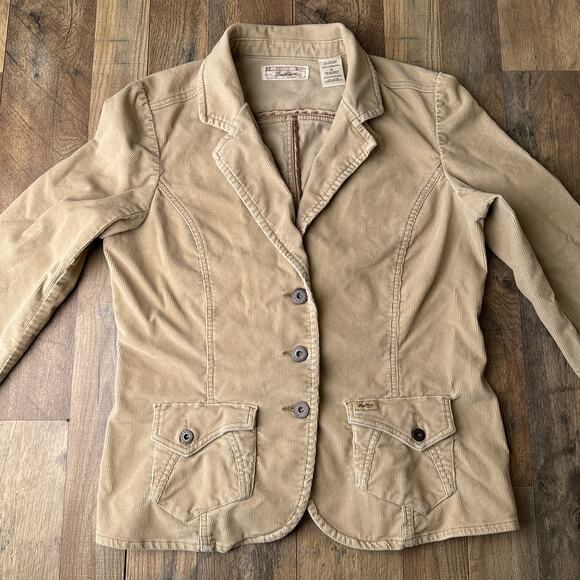 Levi's Corduroy Jacket Women's Size Large Beige Western Cowboy Buttons Down 5478 - Picture 3 of 11
